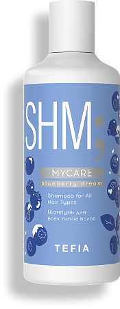 TEFIA | Шампунь для всех типов волос в категории — Blueberry Dream, объем 300 мл. Shampoo for All Hair Types.