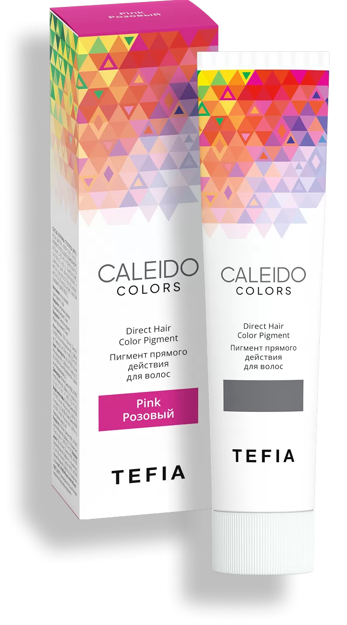 TEFIA | Пигмент прямого действия для волос Розовый в категории — CALEIDO, объем 100 мл. Direct Hair Color Pigment Pink.