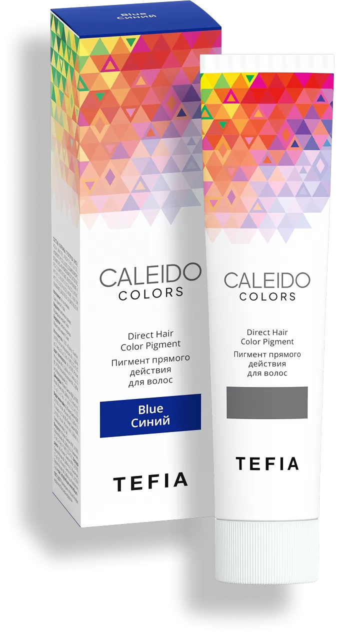 TEFIA | Пигмент прямого действия для волос Синий в категории — CALEIDO, объем 100 мл. Direct Hair Color Pigment Blue.