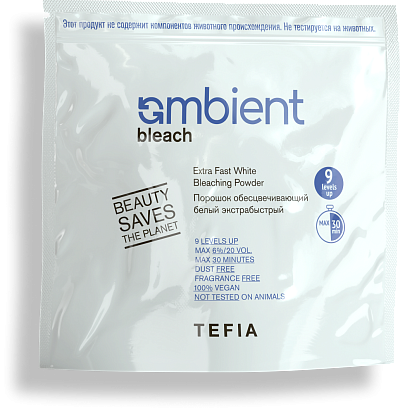 TEFIA | Обесцвечивающий порошок белый, экстрабыстрый в категории — Bleach, объем 500 г. Extra Fast White Bleaching Powder.