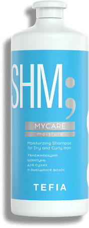 TEFIA | Увлажняющий шампунь для сухих и вьющихся волос в категории — Mycare, объем 1000 мл. Moisturizing Shampoo for Dry and Curly Hair.