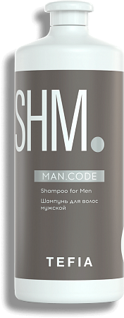 TEFIA | Шампунь для волос мужской в категории — Man.Code, объем 1000 мл. Shampoo for Men.