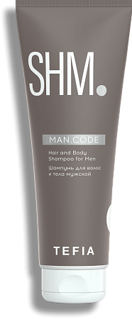 TEFIA | Шампунь для волос и тела мужской в категории — Man.Code, объем 285 мл. Hair and Body Shampoo for Men.