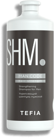 TEFIA | Укрепляющий шампунь мужской в категории — Man.Code, объем 1000 мл. Strengthening Shampoo for Men.