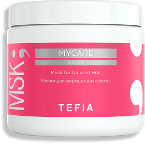 TEFIA | Маска для окрашенных волос в категории — Mycare, объем 500 мл. Mask for Сolored Hair.
