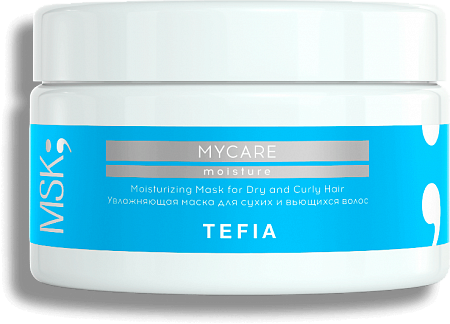 TEFIA | Увлажняющая маска для сухих и вьющихся волос в категории — Mycare, объем 250 мл. Moisturizing Mask for Dry and Curly Hair.