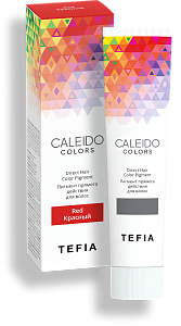TEFIA | Пигмент прямого действия для волос Красный в категории — CALEIDO, объем 100 мл. Direct Hair Color Pigment Red.