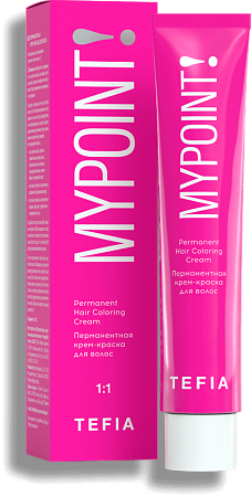 TEFIA | Перманентная крем-краска для волос в категории — Mypoint, объем 60 мл. Permanent Hair Coloring Cream.